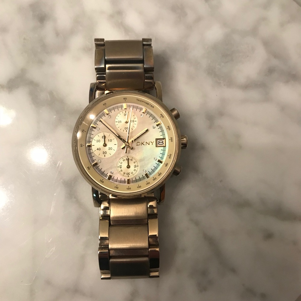 DKNY Gold Chronograph Watch